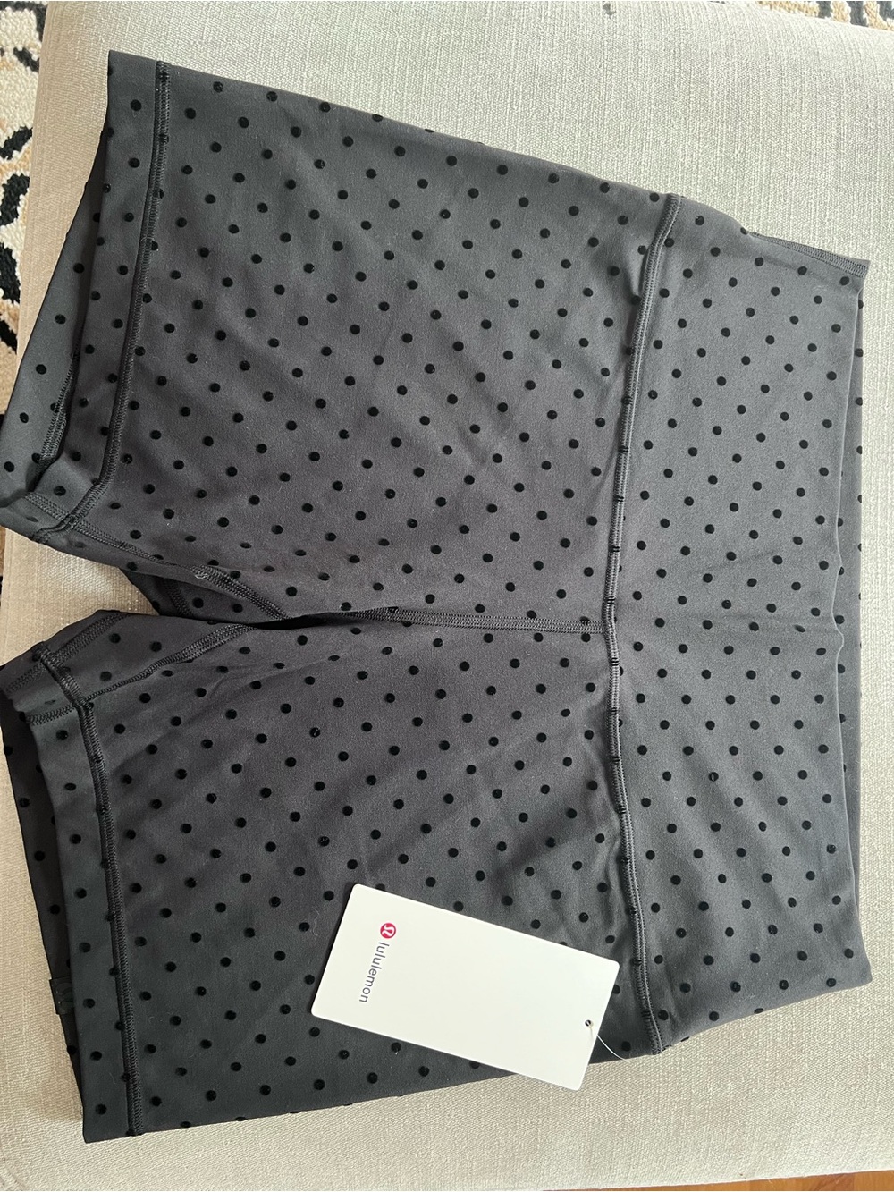 BNWT LE/sold out Lululemon Align HR 6” flock 🖤 Polka Dot Shorts/12 🩶